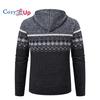 Cozy Up Кардиган свитер мужской осень и зима плюс бархат толстый красивый теплый свитер с капюшоном куртка