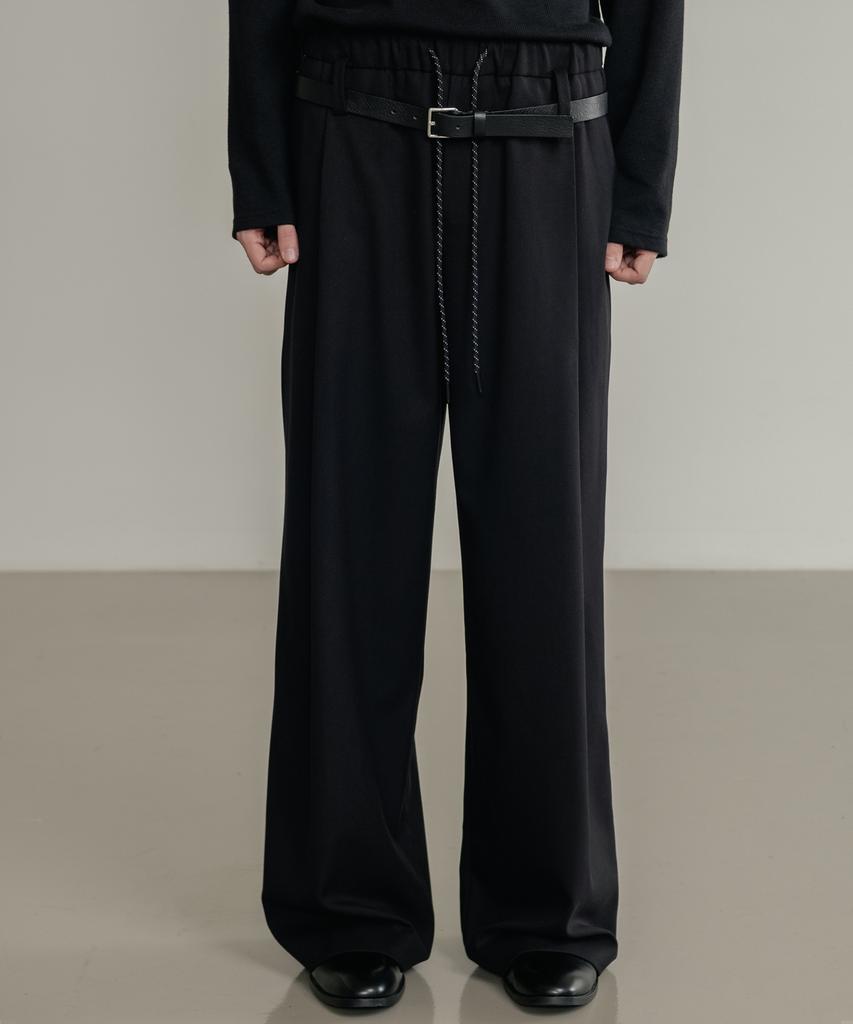 SSIN AND LEE Low Loop Banding Slacks Black