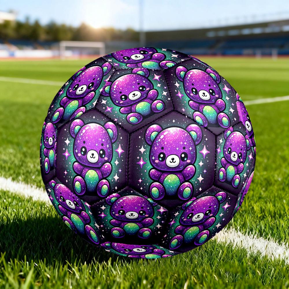 1pc Galactic Bear Size 5 Soccer Ball Professional Match Training Football Indoor &Outdoor Sports Ball Lightweight Durable c65106