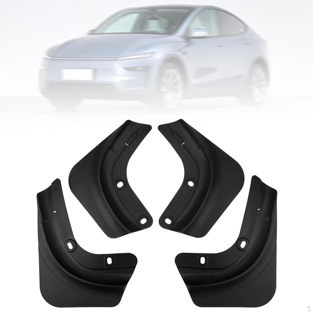 4Pcs Mudflaps Tires Guards Mudguard Simple Installation Matte Black Flexible Accessory for 25
