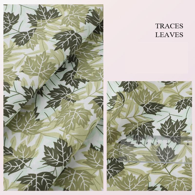 Ткань с цветочным принтом Высококачественная хлопковая ткань Дышащая Мягкая для одежды Шитья Платья Постельное белье Простыни Шторы Материал