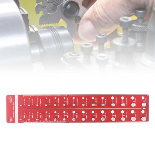 Thread Checker, High-Precision Nut and Thread Checker Gauge, Portable and Durable 10B21 Carbon Steel Bolt and Nut Identification Gauge for Machinery,