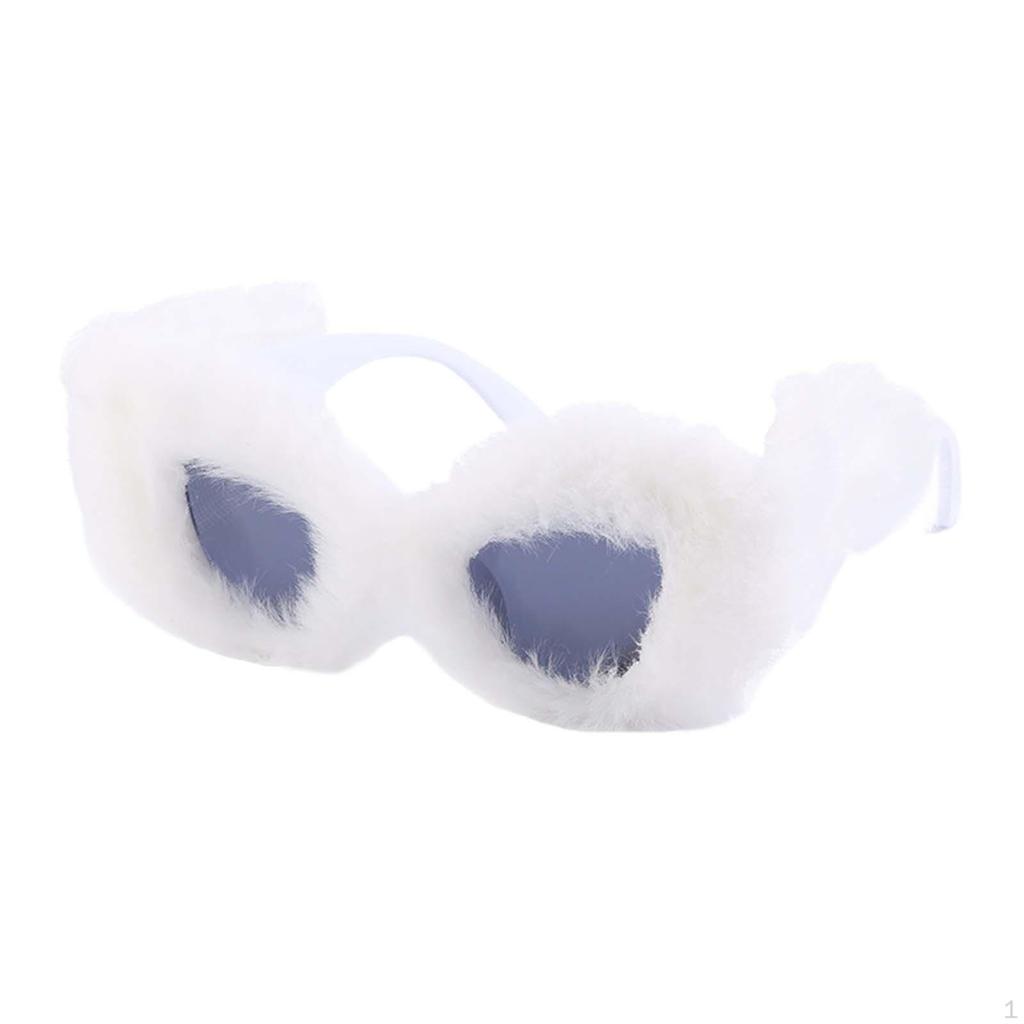 Солнцезащитные очки Fuzzy Cat Eye, модные, удобные, ретро, солнцезащитные очки для девочек, карнавал