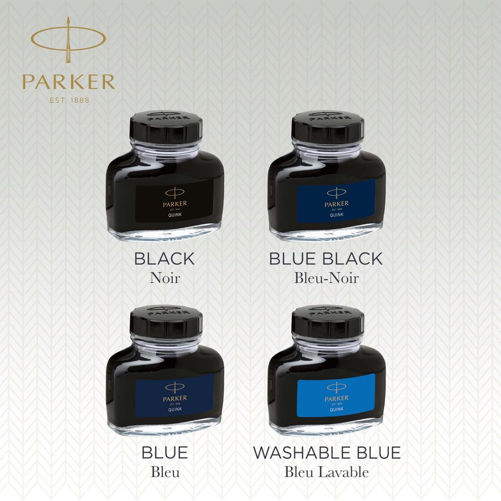 PARKER Quink Bottled Ink 1950378 57ml Blue-Black (Official Import)