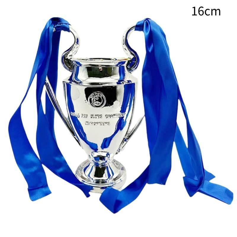 Элегантная модель футбольного трофея из смолы в европейском стиле, серебряная награда за футбол