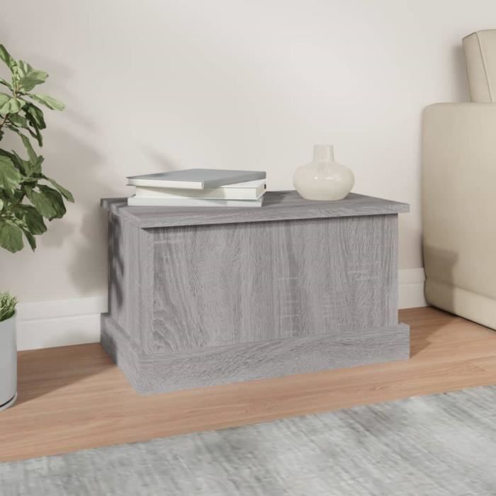 VidaXL Storage Box Sonoma Grey 50x30x28 Cm Engineered Wood 816502
