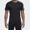 Adidas Спортивная футболка с круглым вырезом и коротким рукавом, мужские топы, черная DM7592