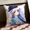 AAngel BBeats Аниме Наволочка Двусторонняя Мягкая Прочная Подушка Чехол Для Дома Автомобиля Многоцелевое Использование для Ежедневного Комфорта