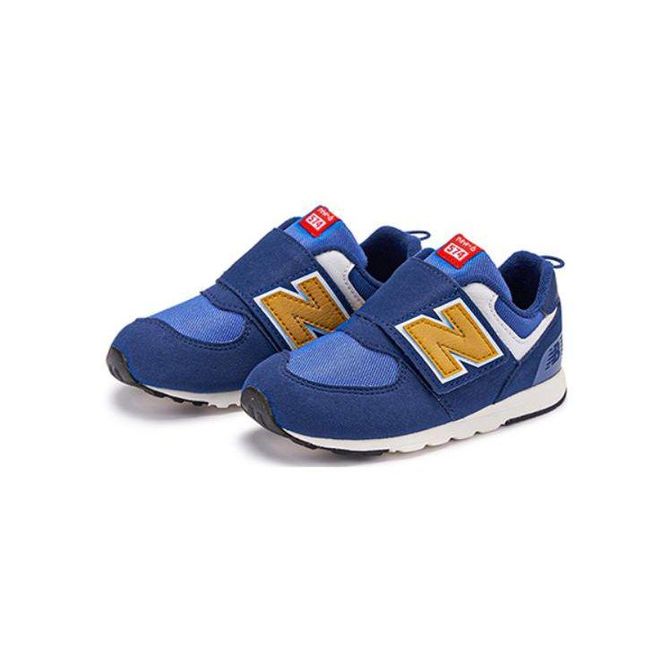 New Balance 574 New-B Hook & Loop Toddler Night Sky Gold Fusion Baby Sneakers Blue NW574HBG