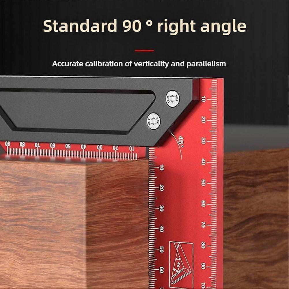 Multi-Angle Measuring Ruler, Carpenter Square, Combination Framing Square, 90°