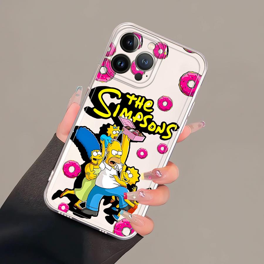 Милый чехол-бампер The S-simpsons для iPhone 17 Pro Max Air XR 16 11 12 Mini 13 Pro XS Max 7 8 14 Plus 15