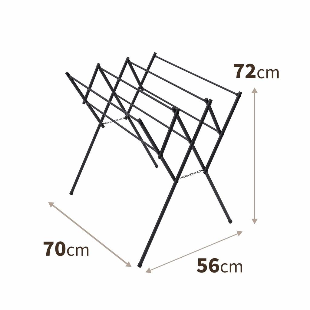 Tenma А сушилка для белья с шикарным дизайном, которая впишется в любой для помещения черное полотенце для шириной 70 x глубиной 56 x высотой 72 - интерьер, стирка, использование,