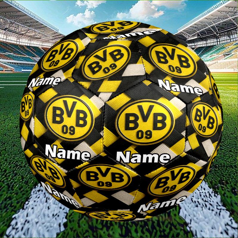 Custom Name Personalized Borussia Dortmund Print Size 5 Soccer Ball Training & Match Football, for Team, Kicking, Gift for Football