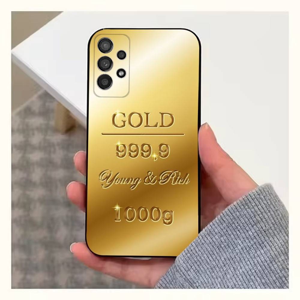 Чехол для телефона 'Денежное Золотое Искусство' для Samsung S9, S10, S20, S10, S21, S25, S24, S23, Ultra, FE, Plus, Lite, Мягкий Силиконовый Черный Чехол
