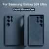Для Samsung S24 Ultra Чехлы Жидкий силиконовый чехол для телефона Samsung Galaxy S24 S23 S22 Ultra Plus S24Ultra Мягкий чехол