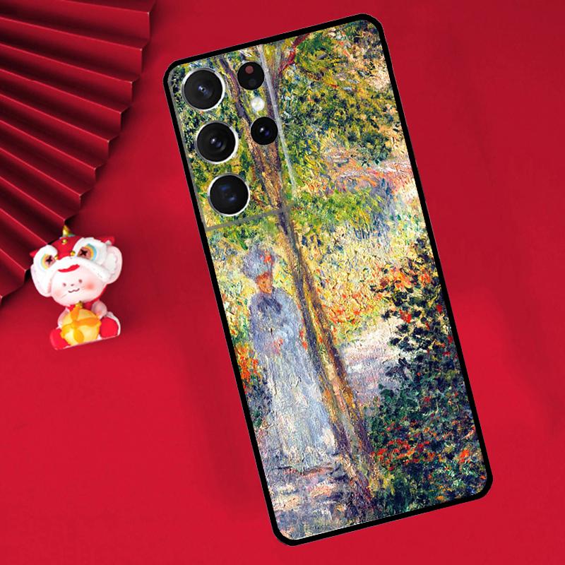 Клод Моне Сад Лилии Мост Чехол Для Samsung Galaxy S24 S23 S22 S21 Ultra S20 FE Note 20 10 Plus S8 S9 S10 Задняя Крышка
