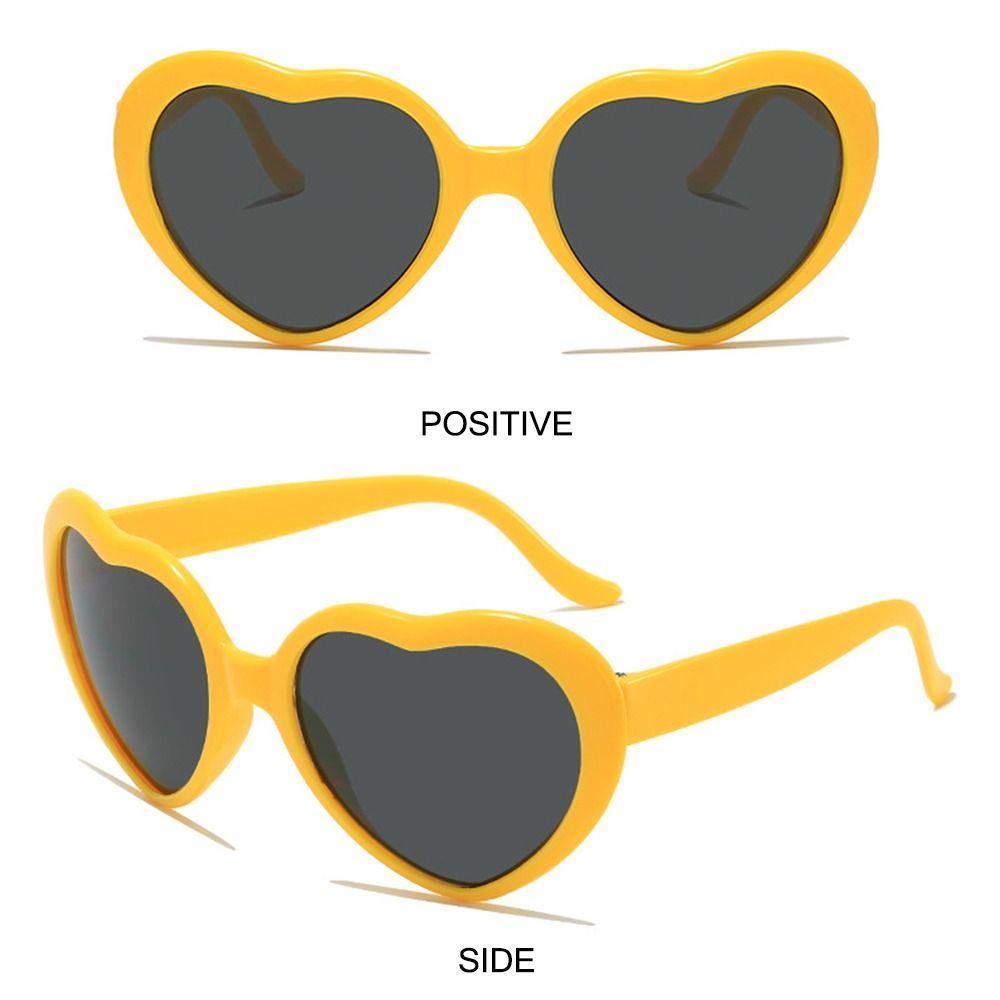 UV400 Protection Heart-Shaped Sunglasses Cosplay Beach Shades Cute Women's Accessories for Women