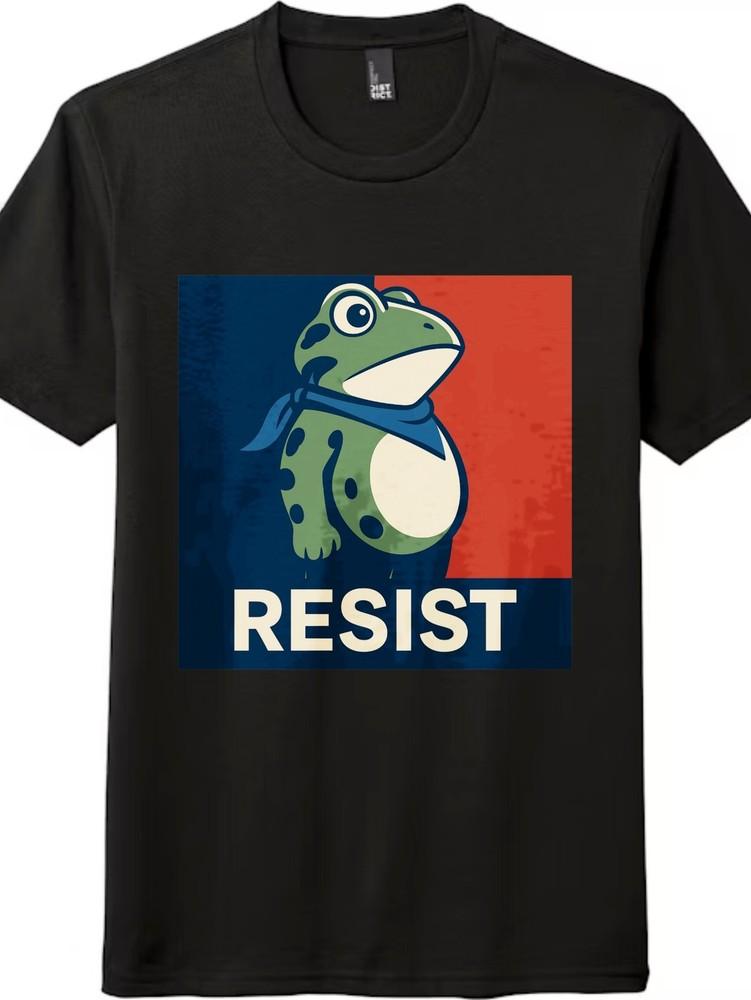 Resist Frog Community-Driven Tee Inclusive Dissent Unisex Casual Trendy T-shirt