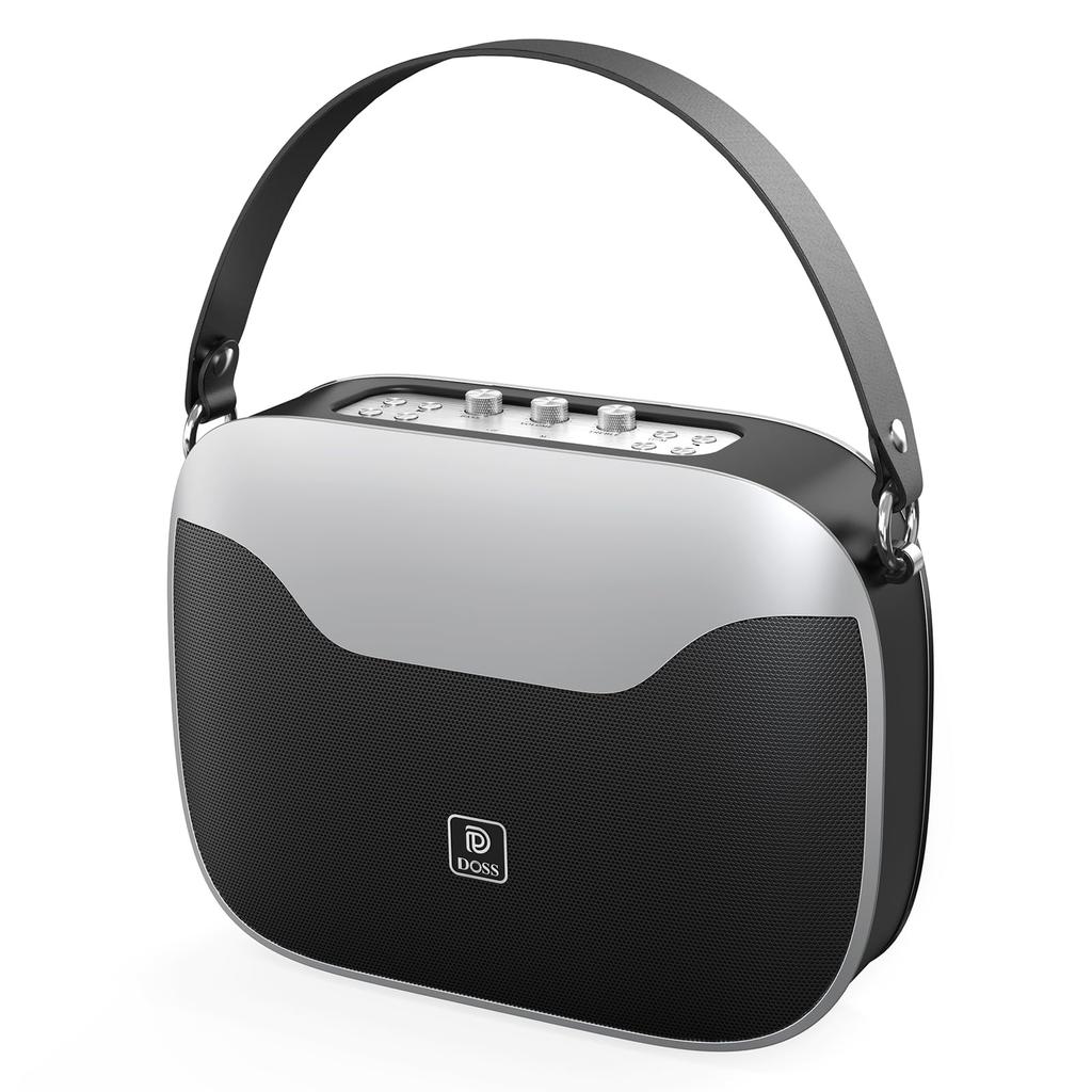 Bluetooth-колонка DOSS SoundBox H100, 50 Вт, высокая громкость, технология Dual DSP, 24 часа воспроизведения, беспроводное Bluetooth-подключение, совместимость с картой памяти