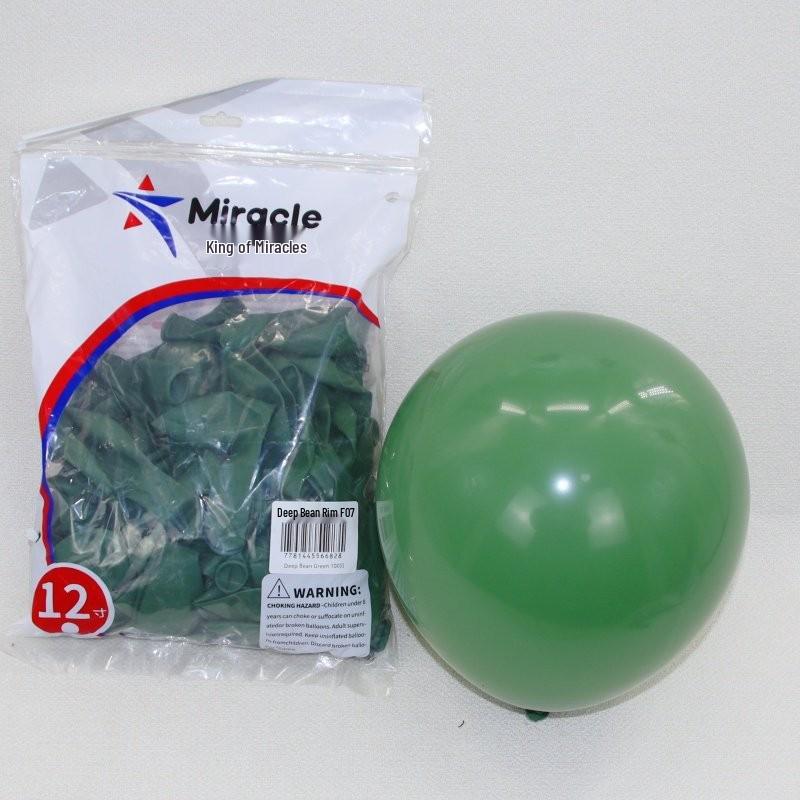 Miracle Star 12-дюймовые матовые латексные шары 100 шт. - Черный, Белый, Розовый, Телесный Цвет Декор для вечеринки
