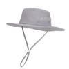 Летняя солнцезащитная дышащая шляпа однотонного цвета с кулиской для повседневной носки