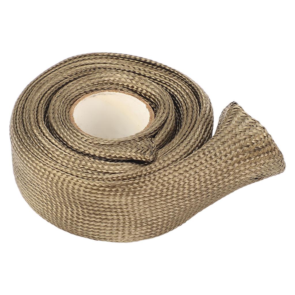 Автомобильный теплозащитный рукав 9,8 футов 0,75 дюйма из базальтового волокна, тканый, устойчивый к высоким температурам, топливный трубопровод H