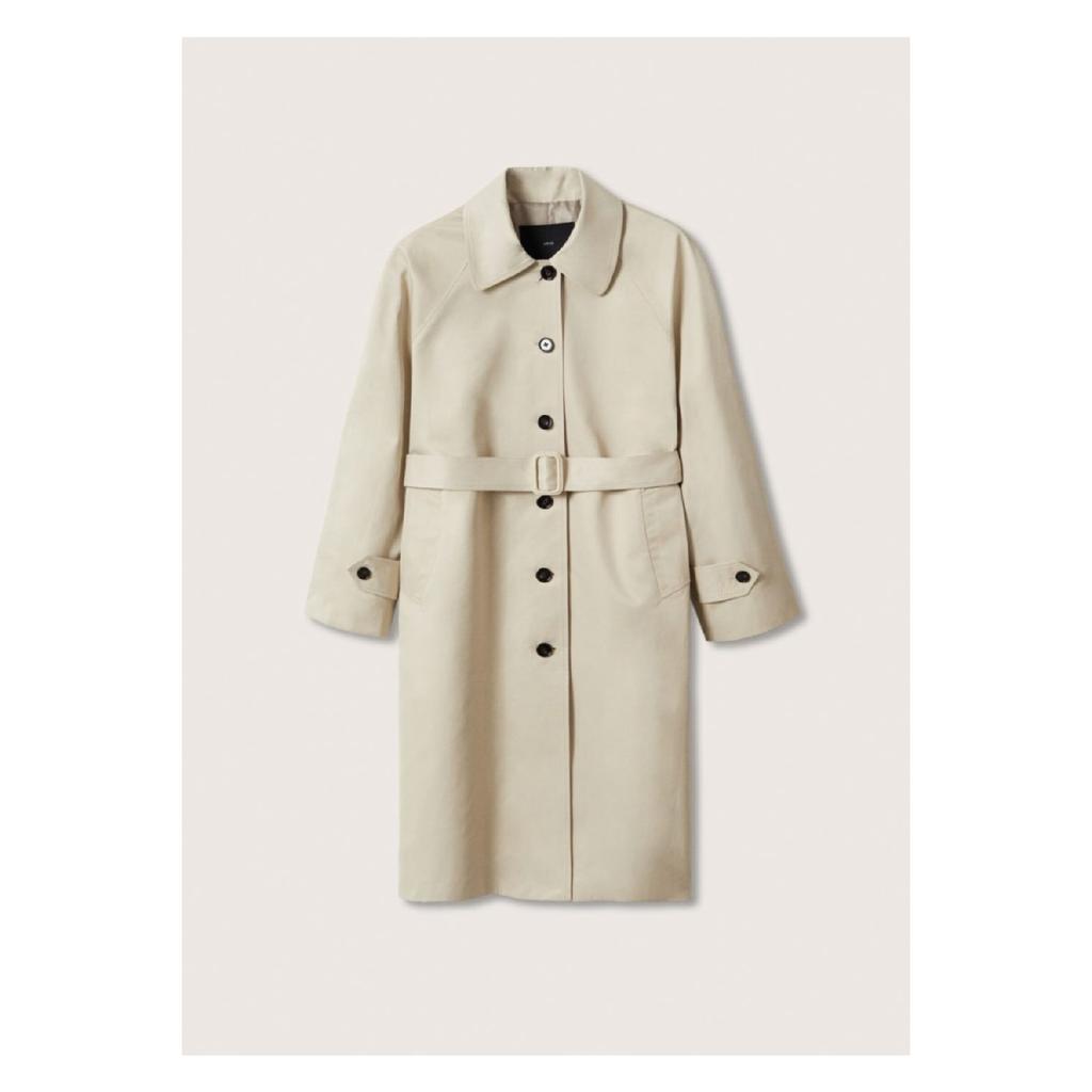Хлопковый тренч на пуговицах