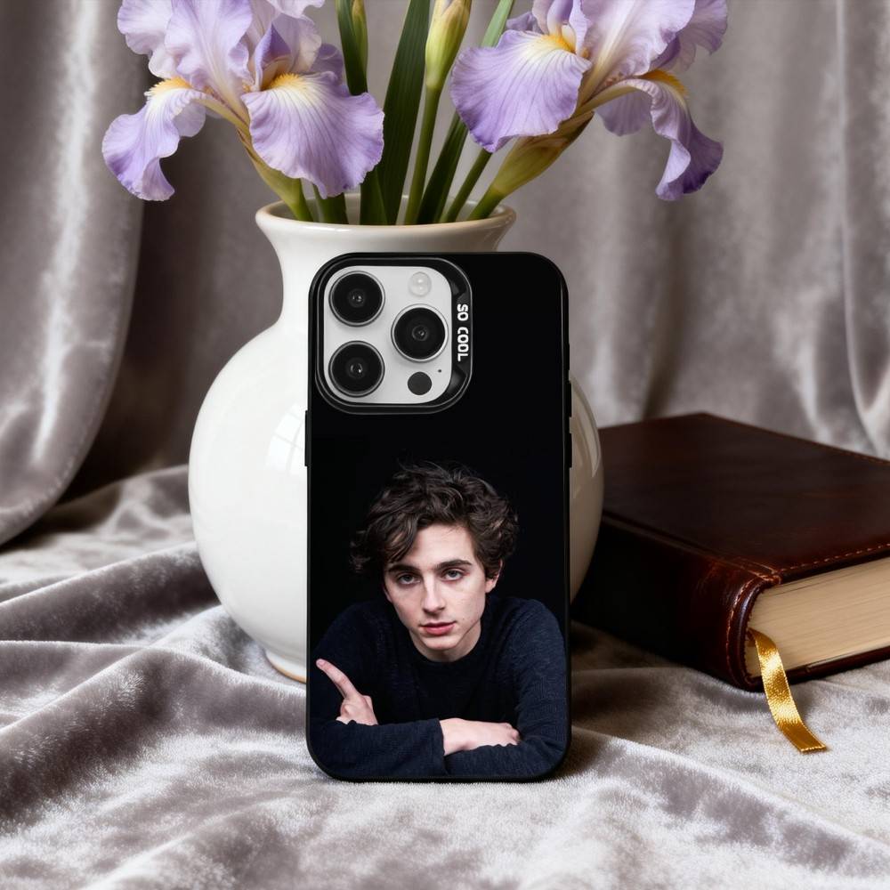 Чехол для телефона T-Timothee C-Chalamet Для iPhone17,16,15,14,13,12,11 Plus,Pro Max Черный Конфетный серебристый чехол для телефона