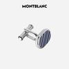 Montblanc Овальные двухцветные серебристые запонки