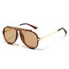 Personalized box sunglasses, new European and American retro fashion trendy driving UV-proof sunglasses