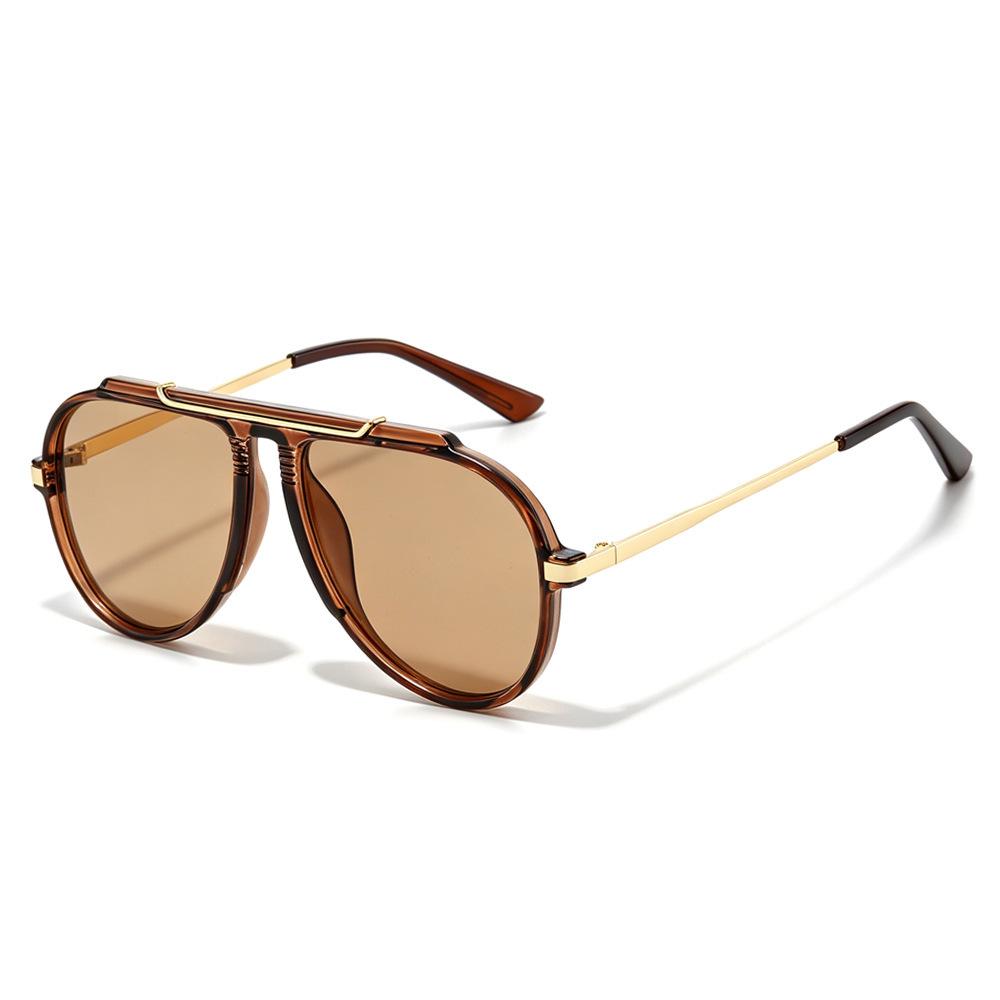 Personalized box sunglasses, new European and American retro fashion trendy driving UV-proof sunglasses