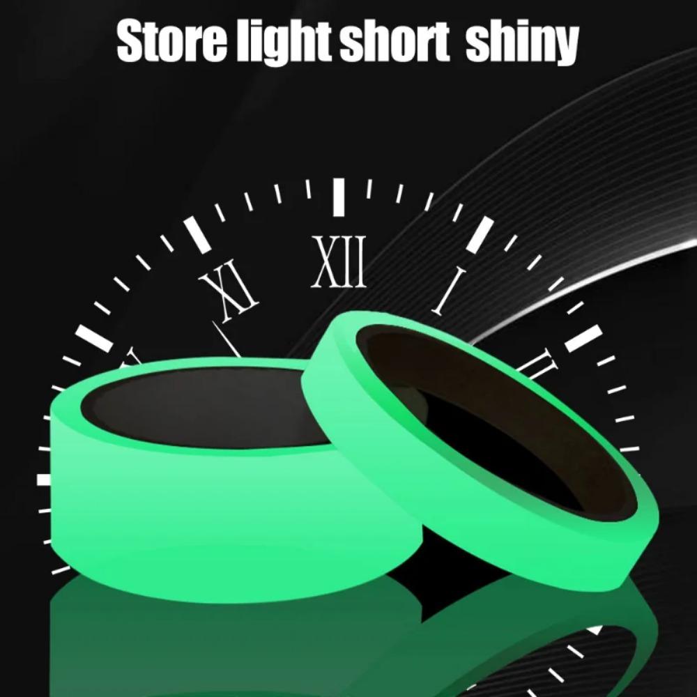 4 рулона 3M светящейся ленты, наклейки для предупреждения о пожаре на лестнице, зеленая флуоресцентная предупреждающая наклейка о столкновении, люминесцентная лента