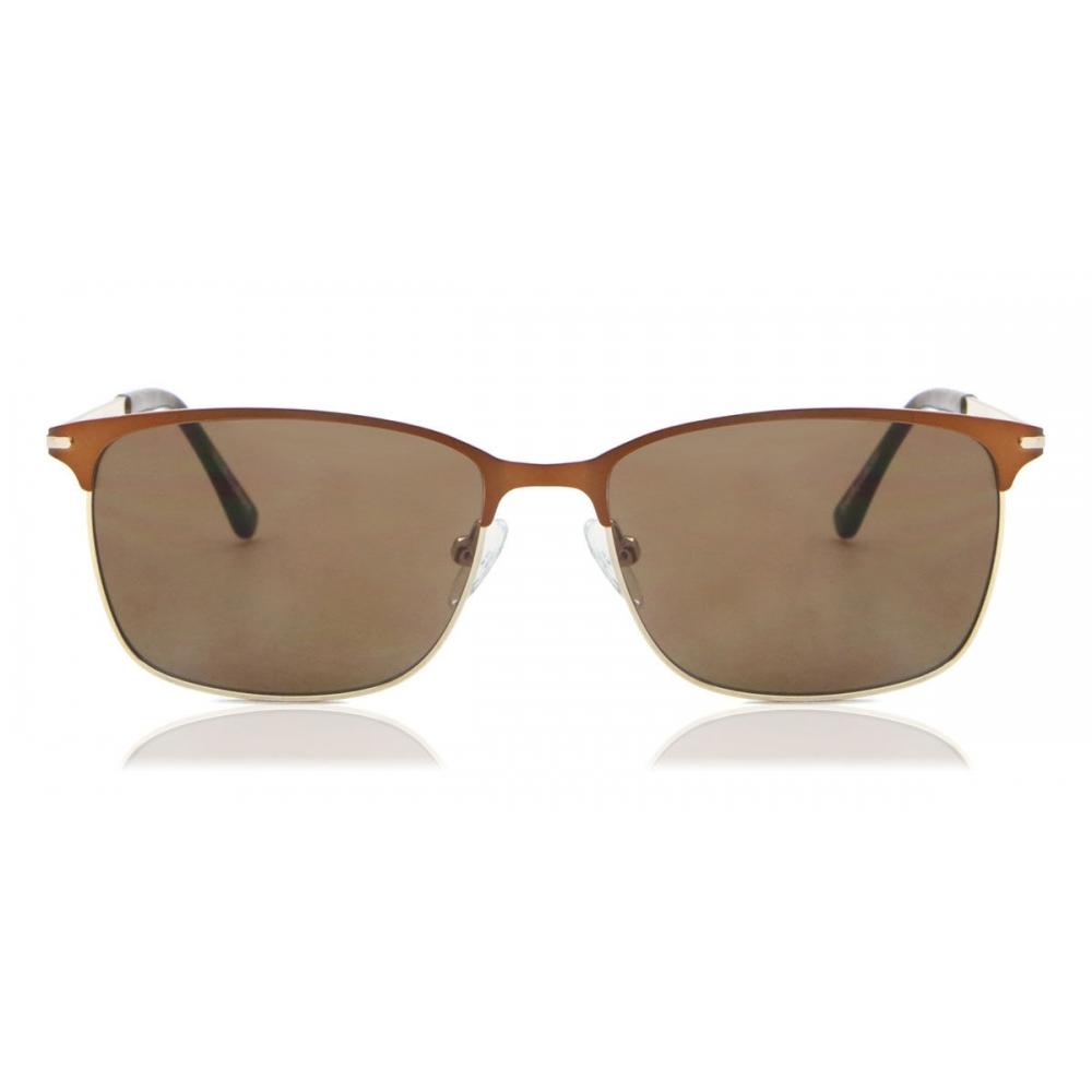 Full Rim Rectangle Brown Gold Smartbuy Collection MagnuS S Sb 899e faShion uniSex SunglaSSeS