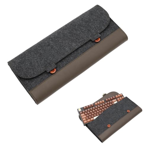 Doyime 87-Key Keyboard Case, Wool Felt Keyboard Storage Bag, Soft Case, Keyboard Pouch Bag, Wireless Keyboard Storage Case, Easy To Carry, Protects Hi