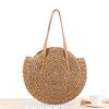 Летняя уличная круглая соломенная плетеная пляжная дорожная сумка-слинг