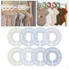 8 Pieces Wardrobe Dividers for Babies Clothes Organizer Nursery Room Decor Hanger Separator Divides