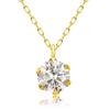 Necklace Diamond Yellow Gold K18YG PLATINUM Platinum Collection [Lara Christie] 0.3ct Lp51-0008-yg