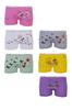 Комплект из 6 трусов-боксеров для девочек, разноцветное нижнее белье из лайкры и хлопка