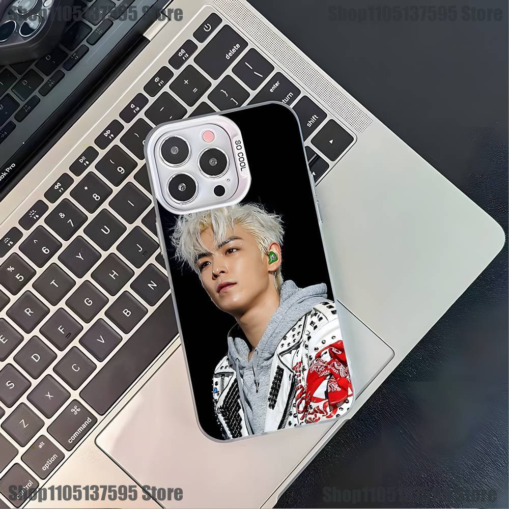 Чехол для телефона C-Choi S-Seung Hyun T-TOP Для iPhone 17,16,15,14,13,12,11,Pro,XS,Max,Plus,Mini,SE4,E Белый Матовый Ударопрочный Чехол