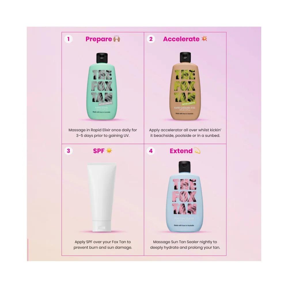 Лосьон для загара The Fox Tan Rapid Caramel Kiss 120 мл