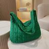 Winter Space Cotton Shoulder Bag Female Large Capacity Dumpling Bag Fashion Padded Crossbody Bag Luxury Lady Down Tote CLE