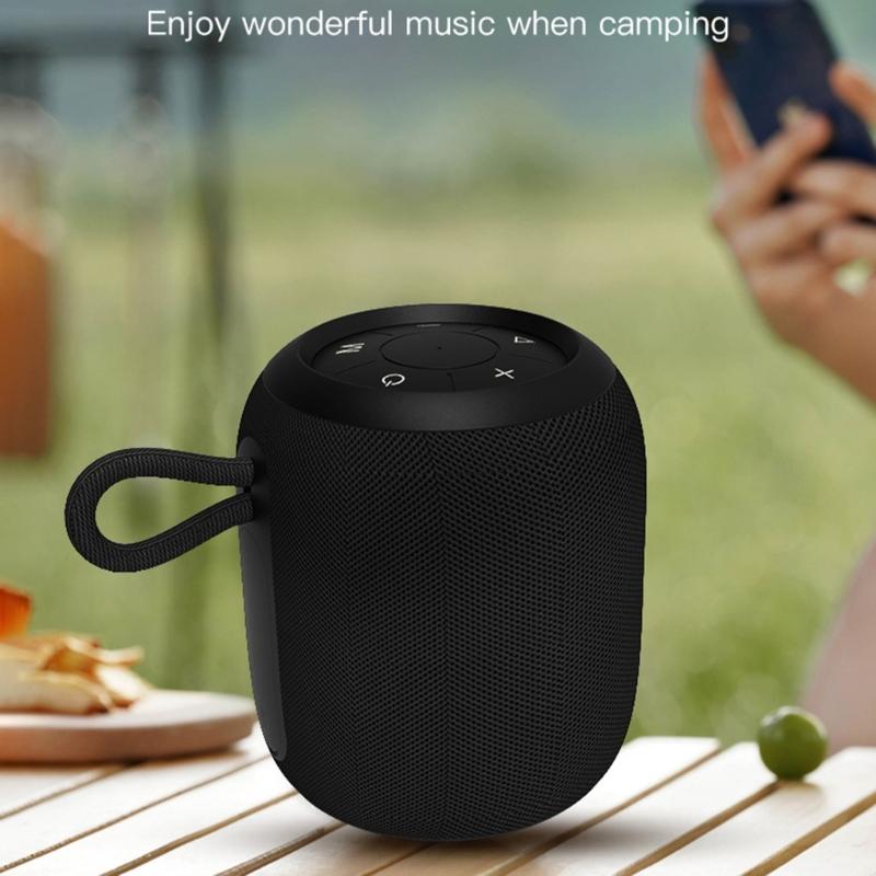 Портативная уличная Bluetooth-колонка Водонепроницаемая беспроводная колонка с мощным басом и подсветкой для кемпинга, путешествий, походов