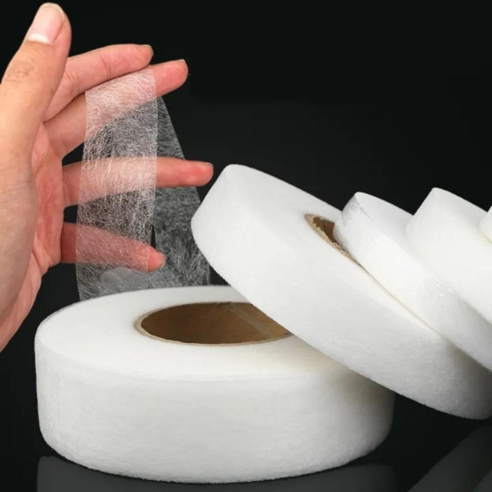 50M Double-Sided Non-Woven Interlining Adhesive Tape Iron On Hem Tape Edge Shorten Repair Pants For Hats Clothes Diy Sewing Tool