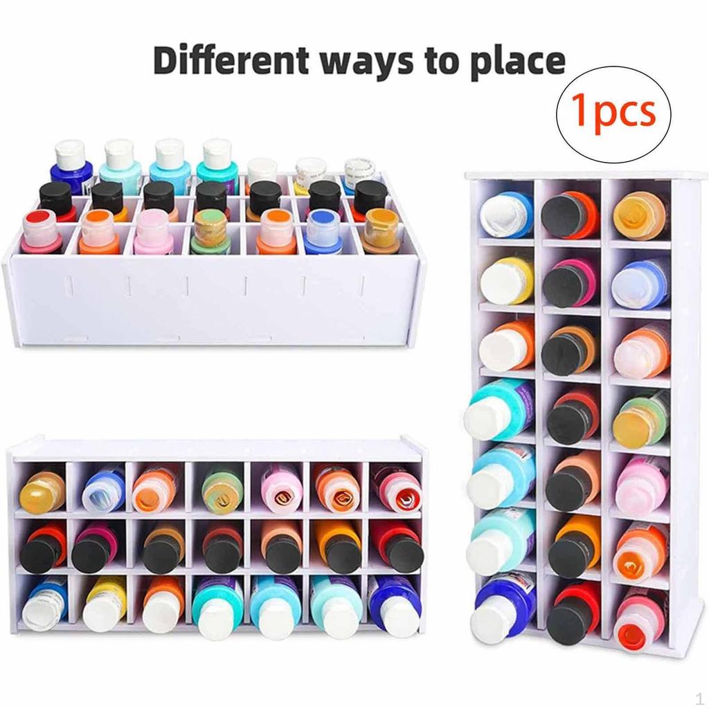 Art Supplies Storage Rack for Watercolor Paints And Brushes