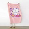 Cartoon meme m mongmong  Rabbit meme Throw Soft Warm Flannel Fleece Throw Blanket for Sofa Bed Travel Home