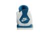 Детские кроссовки Nike Jordan 4 Retro Military Blue (2024) (ТД) Кремовый/Военный синий/Нейтральный серый