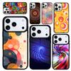 Чехол Case для iPhone 17 Air 16 Pro Max 15 Plus 11 13 Mini 14 12 Задняя крышка телефона Абстрактный круг
