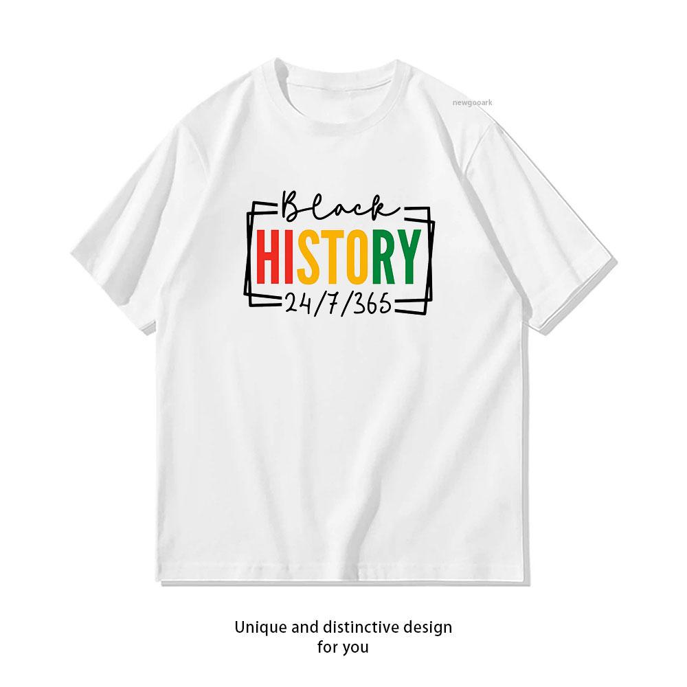 Black History Month Period Days tshirt Women Unisex Casual cotton graphic t shirts Adult fashion streetwear outdoors