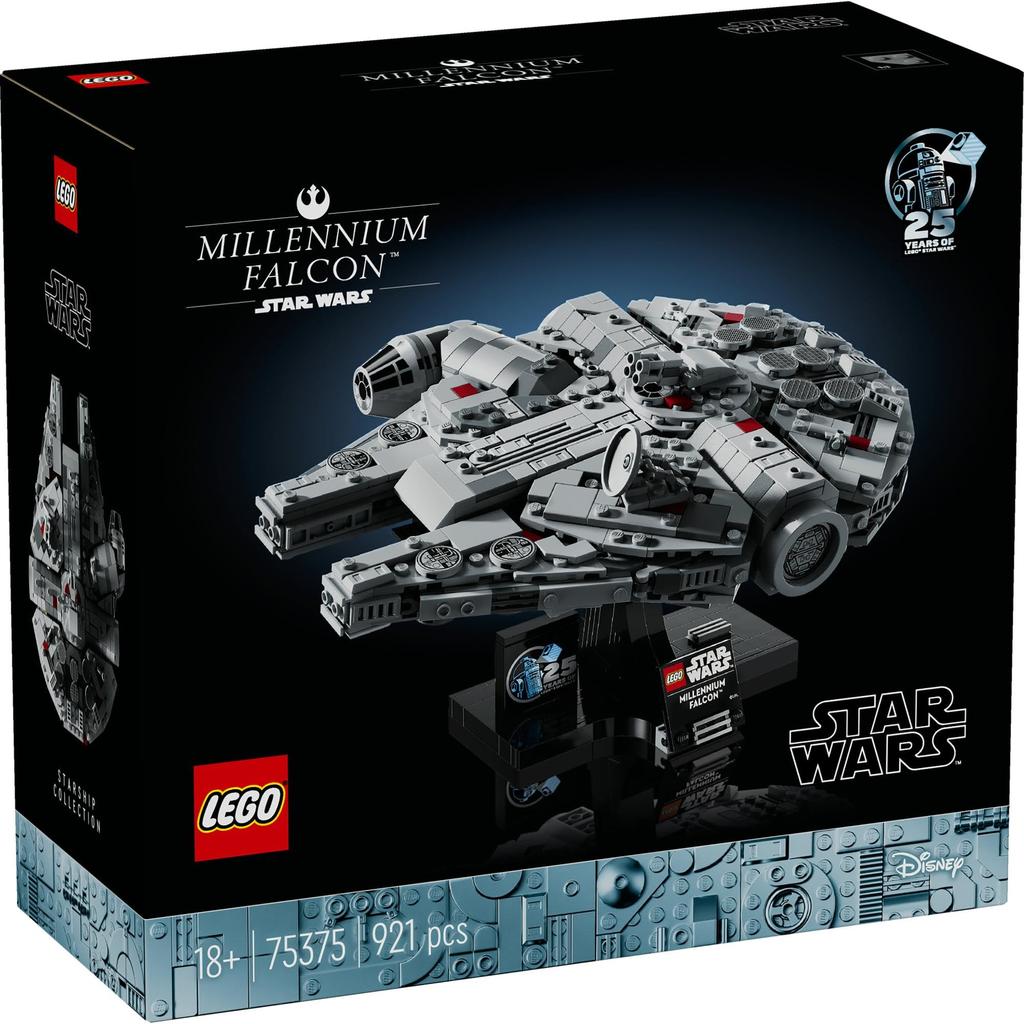 LEGO Star Wars Сокол Тысячелетия Игрушечный блок Мужчины Женщины Космос 75375