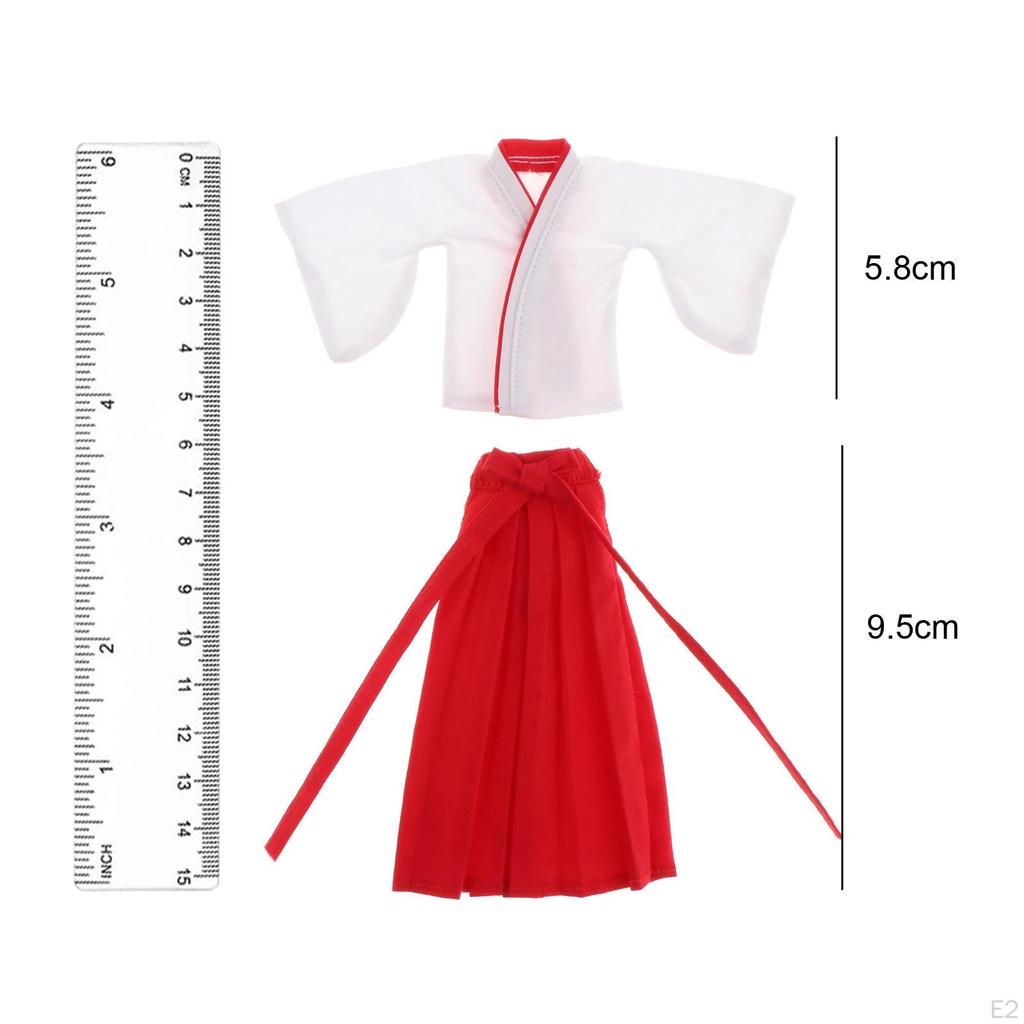 1:12 Scale Female Action Figure Clothes with Dress, 6inch Doll Costume